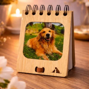 📖 Libreta de Madera con Foto Resinada – Un espacio para escribirle al corazón